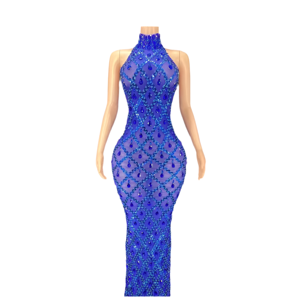 Fuchsia Fantasy Rhinestone Gown
