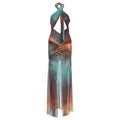 Tropical Tease Cutout Maxi Dress – Sunset Jungle Print Vacation Outfit