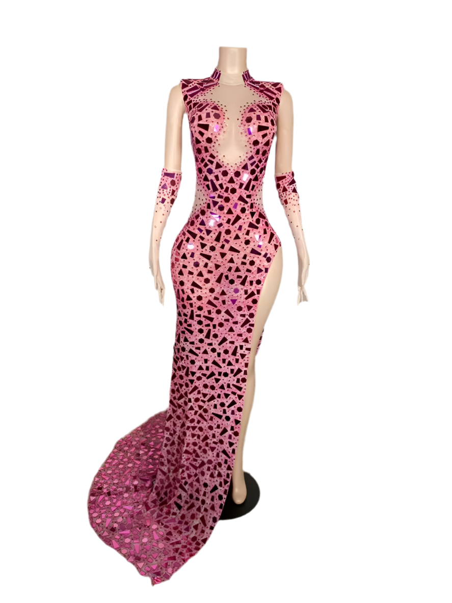 Pink Shatter Gown