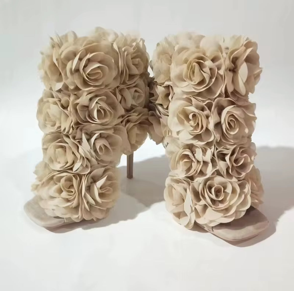 “Floral Fantasy 3D Rose Heels-Garden Goddess Collection
