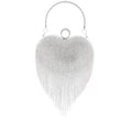 "Silver Heart Clutch"