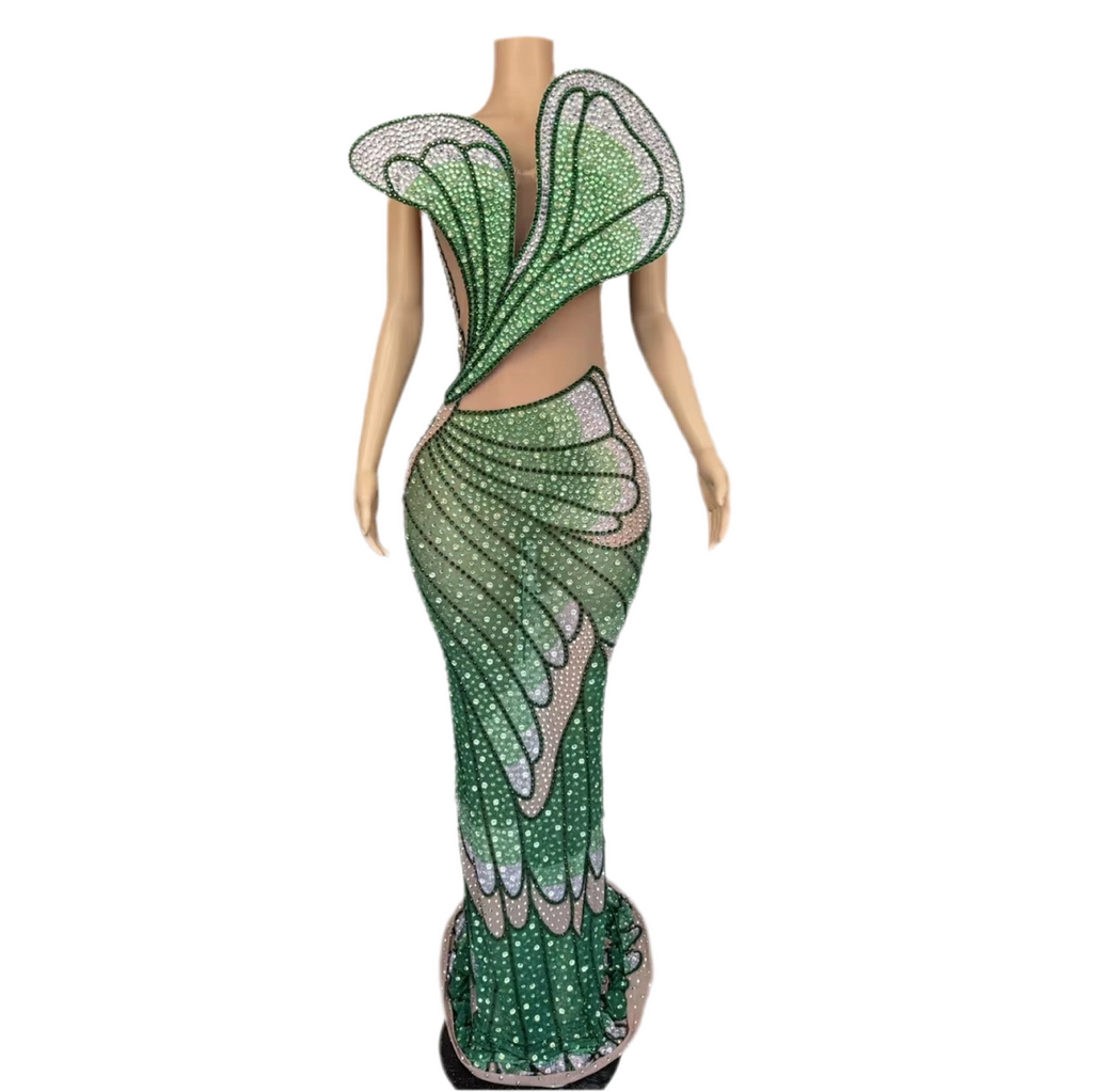 Butterfly Fantasy Gown – Crystal Embellished Evening & Prom Dress